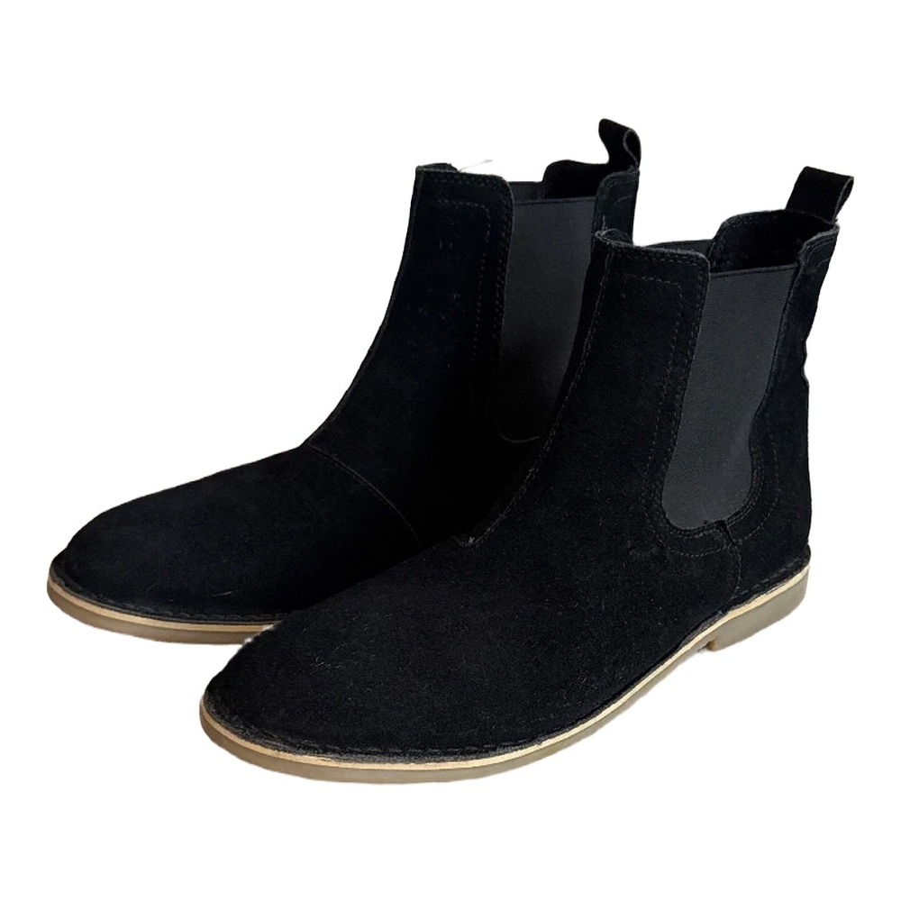 Steve Madden Clint 015 Mens Black Suede Chelsea Boots Size 13 Ankle Boot